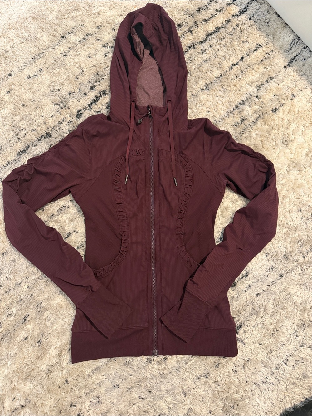 Lululemon REVERSABLE Women's Hooded Zip Jacket - Wine